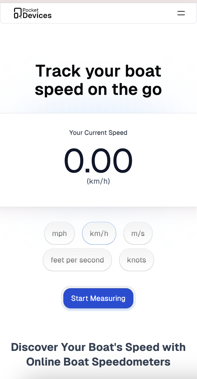 Pocket Devices screenshot